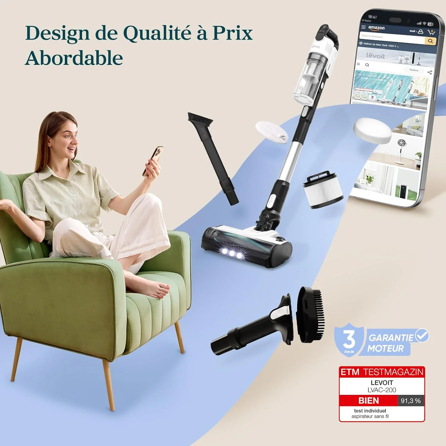 Levoit aspirateur sans fil LVAC 200 - Image 6