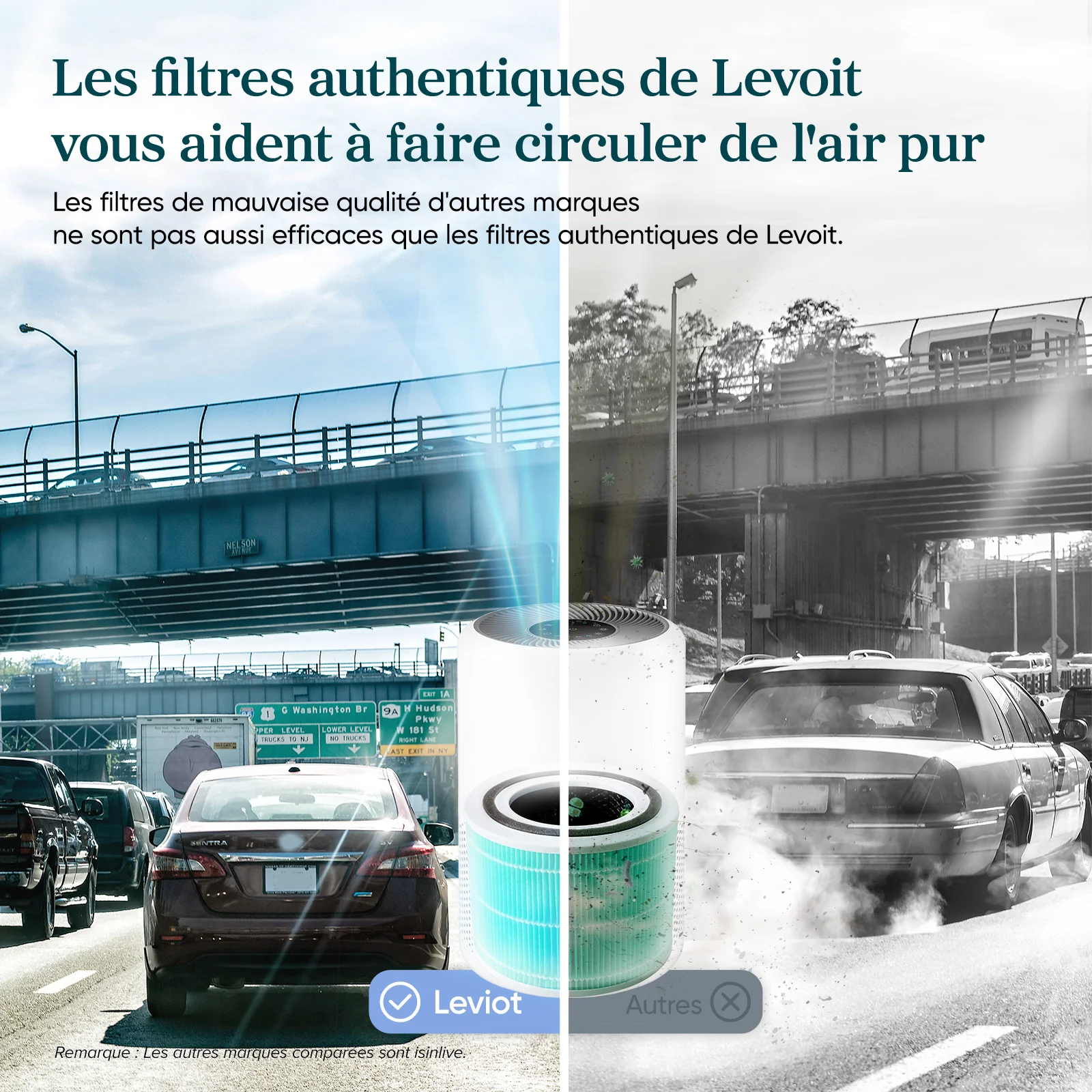 Filtre anti-odeurs de remplacement pour purificateur d'air Levoit Core 300 - Image 3