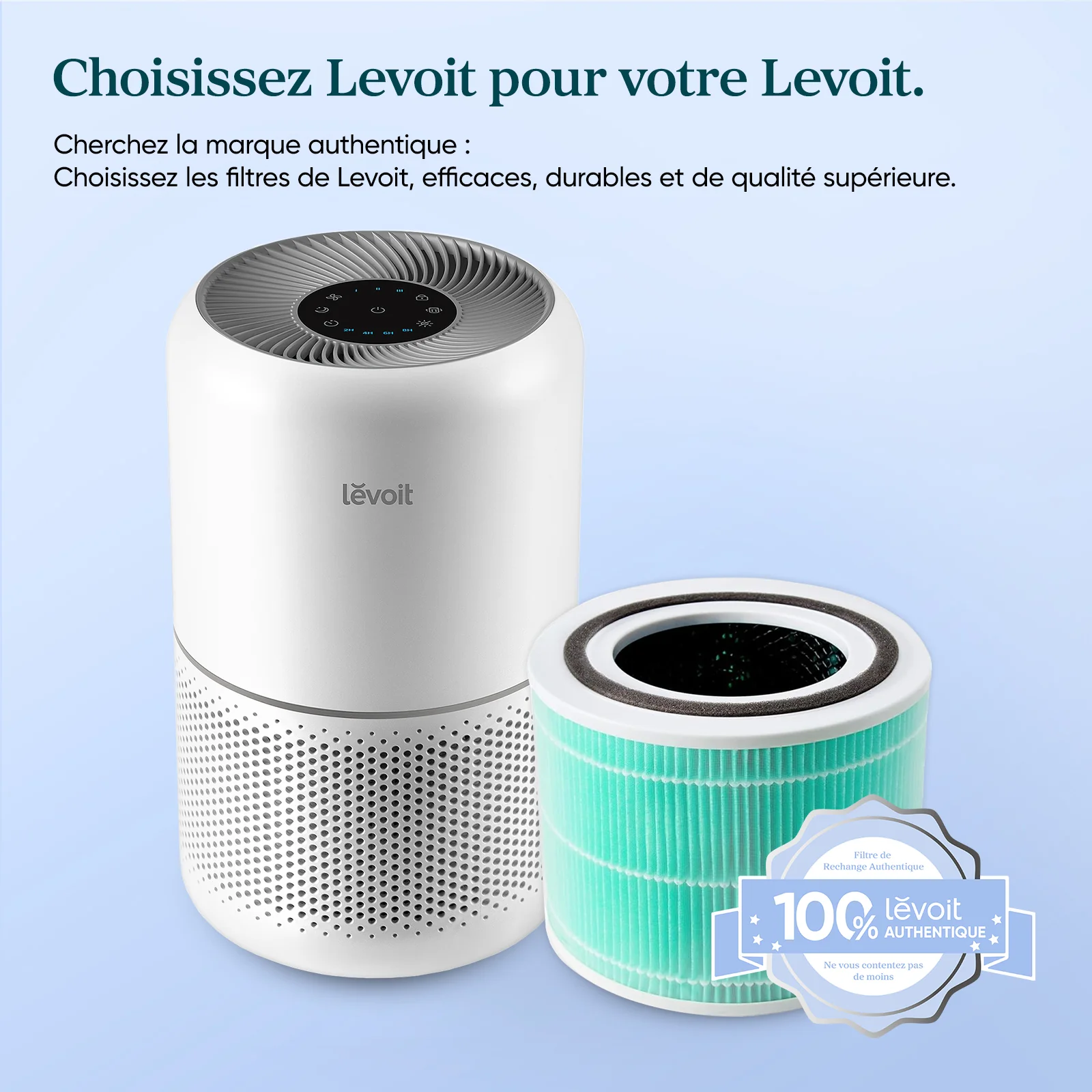 Filtre anti-odeurs de remplacement pour purificateur d'air Levoit Core 300 - Image 6