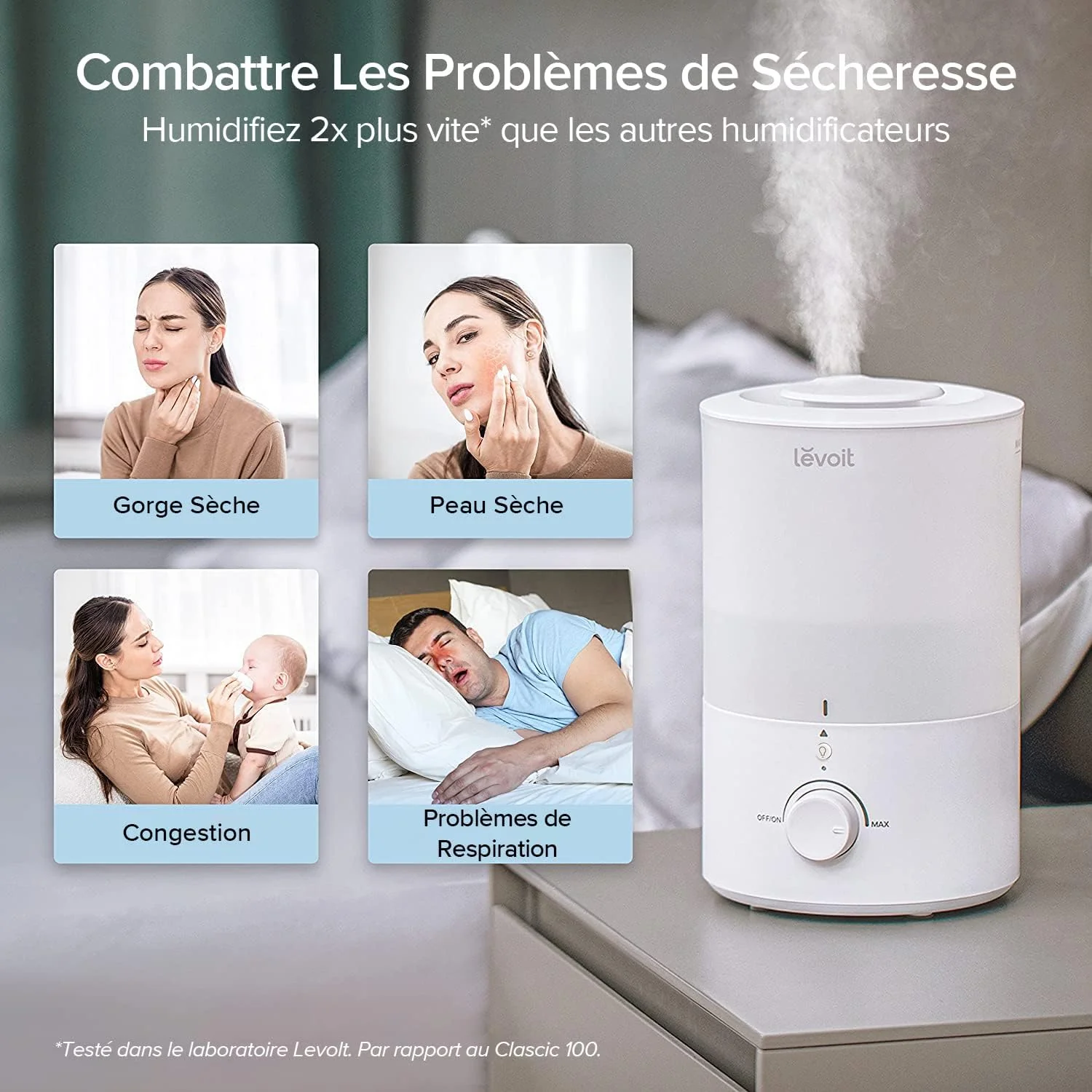 Humidificateur d’air à ultrasons Levoit Dual 150 - Image 6