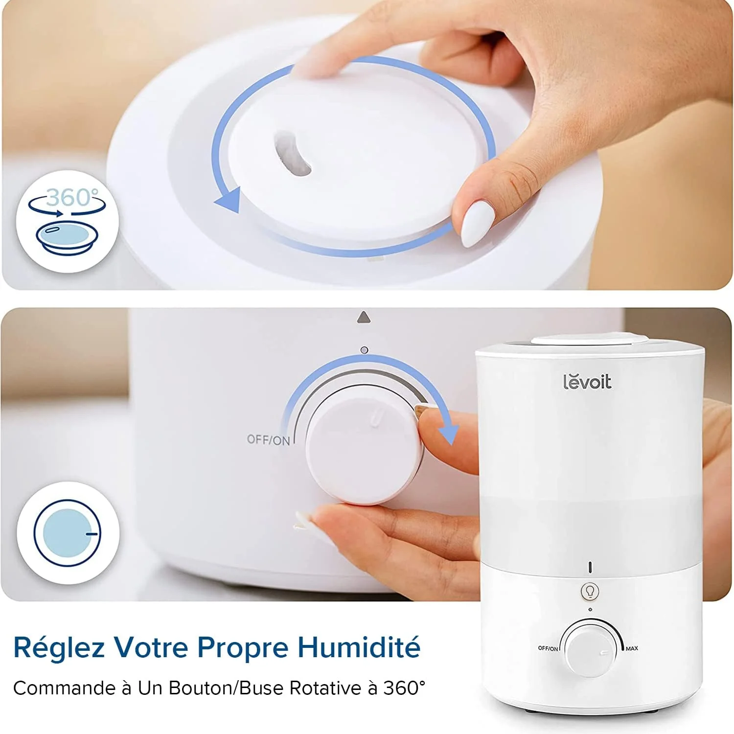 Humidificateur d’air à ultrasons Levoit Dual 150 - Image 8
