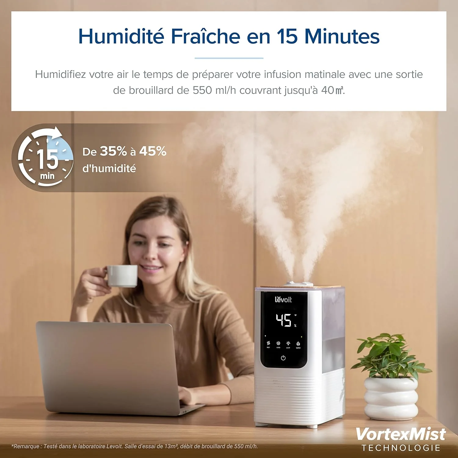 Levoit humidificateur d’air Oasismist 450S - Image 4