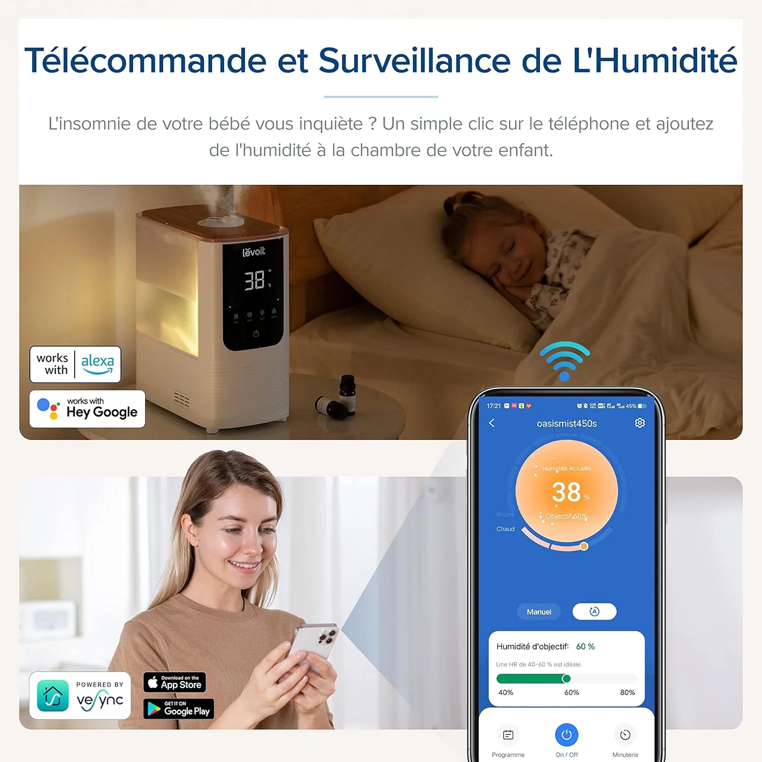 Levoit humidificateur d’air Oasismist 450S - Image 7